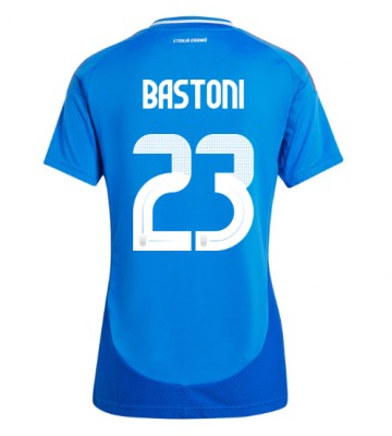 Italien Alessandro Bastoni #23 Hjemmebanetrøje Dame EM 2024 Kort ærmer